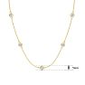 3 1/2 Carat Lab Grown Diamonds By The Yard Necklace In 14K Yellow Gold, 18 Inches Image-5