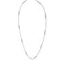 1 Carat Lab Grown Diamonds By The Yard Necklace In 14K White Gold, 18 Inches Image-3