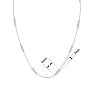 1 Carat Lab Grown Diamonds By The Yard Necklace In 14K White Gold, 18 Inches Image-5