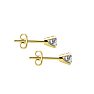 .05 Carat Lab Grown Diamond Stud Earrings in Yellow Gold, F-G color, VS2/SI1 clarity Image-3