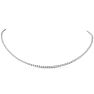 3 Carat Lab Grown Diamond Tennis Necklace In 14 Karat White Gold, 16 Inches - Choker Image-1