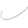 3 Carat Lab Grown Diamond Tennis Necklace In 14 Karat White Gold, 16 Inches - Choker Image-2