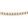 3 Carat Lab Grown Diamond Tennis Necklace In 14 Karat Yellow Gold, 16 Inches - Choker Image-4