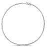 HUGE 4 Carat Lab Grown Diamond Hoop Earrings In 14K White Gold, 3 Inches Image-4