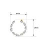 4 3/4 Carat Lab Grown Diamond Hoop Earrings In 14 Karat Yellow Gold, 3/4 Inch Image-5