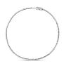 HUGE 2 Carat Lab Grown Diamond Hoop Earrings In 14K White Gold, 2 1/4 Inches Image-4