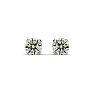 7 Point Colorless Diamond Stud Earrings In 14K White Gold!  Amazing Deal, Fiery Diamonds Image-2