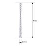 1 Carat Diamond Bar Earrings In 14 Karat White Gold Image-5