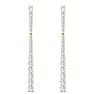 2 Carat Diamond Bar Earrings In 14 Karat Yellow Gold Image-2