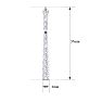 2 Carat Diamond Bar Earrings In 14 Karat White Gold Image-5