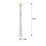 2 Carat Diamond Bar Earrings In 14 Karat Yellow Gold Image-5