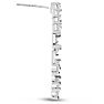 2 1/2 Carat Lab Grown Diamond Hoop Earrings In 14K White Gold, 1 Inch Image-4