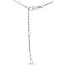 Star of David Necklace With 3/4 Carat Heart Shape Created Sapphire In 14K White Gold Image-4