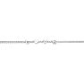 Heart Bracelet Sterling Silver Love Chain Bracelet, 8 Inches Image-3