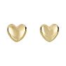 Heart Stud Earrings In 14 Karat Yellow Gold Image-1