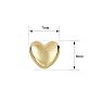 Heart Stud Earrings In 14 Karat Yellow Gold Image-2