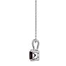 1/10 Carat Chocolate Bar Brown Champagne Diamond Solitaire Necklace In Sterling Silver, 18 Inches Image-3