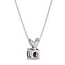 1/10 Carat Chocolate Bar Brown Champagne Diamond Solitaire Necklace In Sterling Silver, 18 Inches Image-4