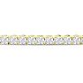 18 Carat Lab Grown Diamond Tennis Bracelet In 14 Karat Yellow Gold, 7 1/4 Inches Image-2