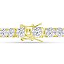 18 Carat Lab Grown Diamond Tennis Bracelet In 14 Karat Yellow Gold, 7 1/4 Inches Image-3