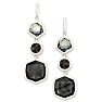 KENDRA SCOTT -  Natalia Rhodium Plated Brass and Granite + Glass Dangle Earrings Image-1