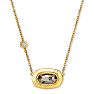 KENDRA SCOTT -  Anna Vintage Gold Plated Brass and Black Pyrite Necklace Image-1