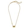 KENDRA SCOTT -  Anna Vintage Gold Plated Brass and Black Pyrite Necklace Image-2