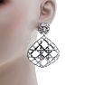 KENDRA SCOTT -  Natalie Rhodium Plated Statement Earrings Image-3