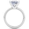 7 Carat Princess Cut Lab Grown Diamond Ring In 14K White Gold, Solitaire Image-3