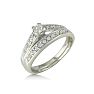 1/4ct Diamond Bridal Set in Sterling Silver. Classic and Affordable. Image-2