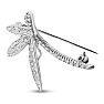 Previously Owned 14K White Gold 1CTW Diamond Dragonfly Brooch/Pendant Image-2