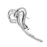 Previously Owned 18K White Gold 1CTW Diamond Swirl Brooch Image-2