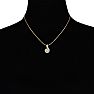 1/4ct Swirling Diamond Pendant in 10k Yellow Gold Image-3