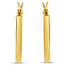 Yellow Gold Classic Hoop Earrings, 28MM Image-2
