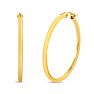 Yellow Gold Classic Hoop Earrings, 41MM Image-1