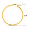 Yellow Gold Classic Hoop Earrings, 41MM Image-5