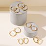 14 Karat Yellow Gold Classic Hoop Earrings, 17.5x12MM Image-6