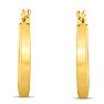 14 Karat Yellow Gold Classic Hoop Earrings, 17.5x12MM Image-2