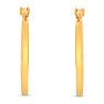 14 Karat Yellow Gold Diamond Cut Hoop Earrings, 20x15MM Image-2