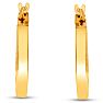 14 Karat Yellow Gold Diamond Cut Hoop Earrings, 20MM Image-2