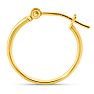 14 Karat Yellow Gold Classic Hoop Earrings, 16MM Image-4