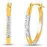 14 Karat Yellow Gold Classic Hoop Earrings, 16MM Image-1
