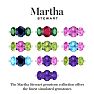 Martha Stewart 5 Carat Oval Shape Blue Topaz, Pink Sapphire and Lab Grown Diamond Three Stone Plus Ring In Sterling Silver Image-5