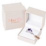 Martha Stewart 8 Carat Cushion Amethyst and Lab Grown Diamond Three Stone Plus Ring In Sterling Silver Image-6