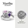 Martha Stewart 4 3/4 Carat Pink Sapphire and Amethyst Two Stone Ring In Sterling Silver Image-2