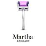 Martha Stewart 4 3/4 Carat Amethyst Two Stone Ring In Sterling Silver Image-10