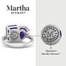 Martha Stewart 4 3/4 Carat Amethyst Two Stone Ring In Sterling Silver Image-2