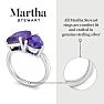 Martha Stewart 4 3/4 Carat Amethyst Two Stone Ring In Sterling Silver Image-4