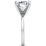 5.08 Carat Round Shape Lab Grown Diamond Ring In 14K White Gold, Solitaire Image-4