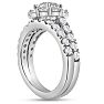 Previously Owned 3 1/4 Carat Round Shape Diamond Bridal Set With One Bands In 14 Karat White Gold Image-2